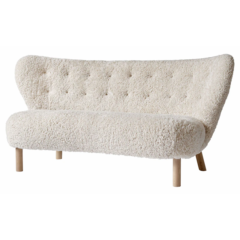 Little Petra Sofa Vb2, Oljet Eik / Saueskinn Moonlight