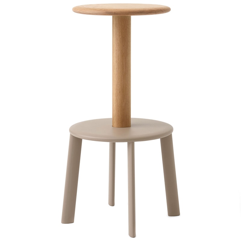 Massif AV40 Barstol 75 cm, Eik / Gråbeige