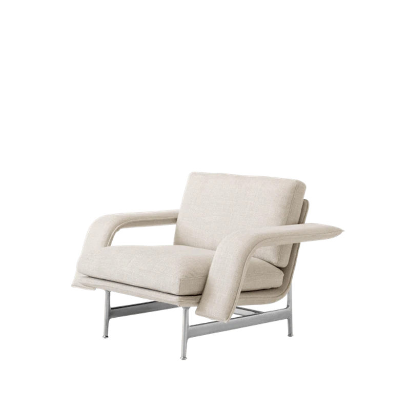 Meantime AV29 Lenestolsofa Polert Aluminium/Ecriture 0210