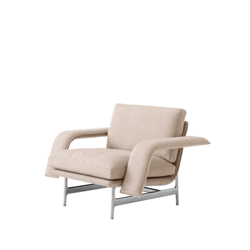 Meantime AV29 Lenestolsofa Polert Aluminium/Hallingdal 0220