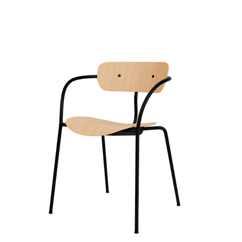 Pavilion AV2 Spisestol Med Armlener Eik/Sort