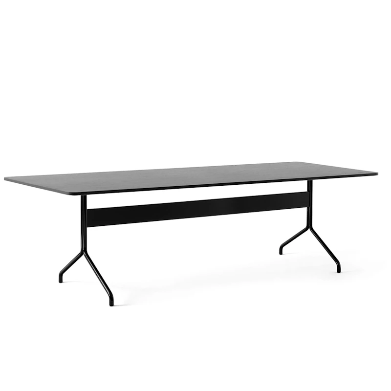Pavilion AV24 Spisebord 250x110 cm, Svart Eik/Svart