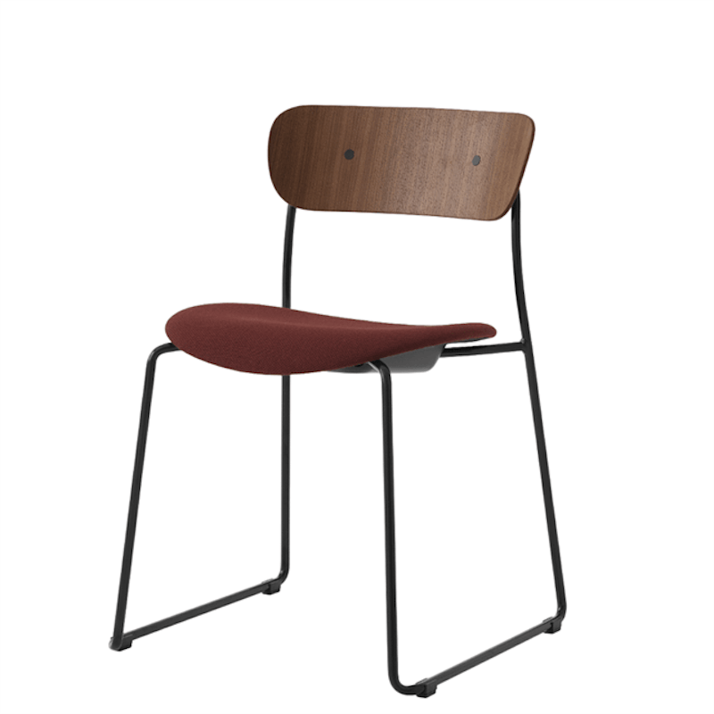 Pavilion AV52 Spisestol Polstret Sete Sort/Fiord