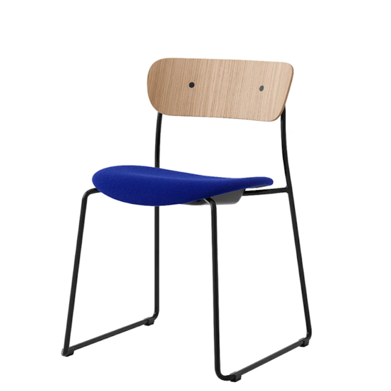 Pavilion AV52 Spisestol Polstret Sete Sort/Hallingdal