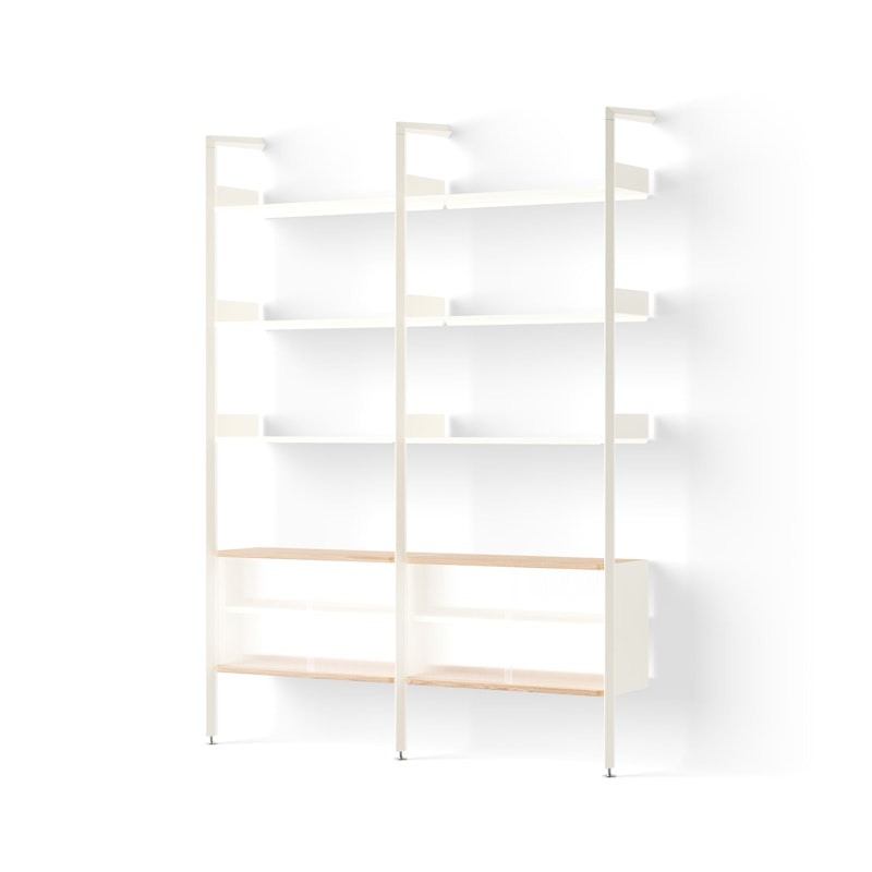 Rombe IF3/IF6 Hyllesystem Config E, Alabaster