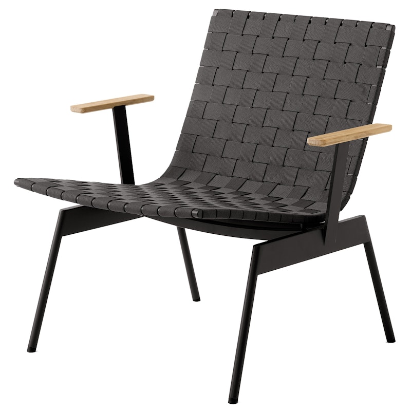 Ville AV45 Loungestol Med Armlener, Warm Black