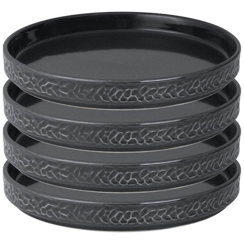 Servisen C Tallerken 17,2 cm 4-pk, Antrasitt