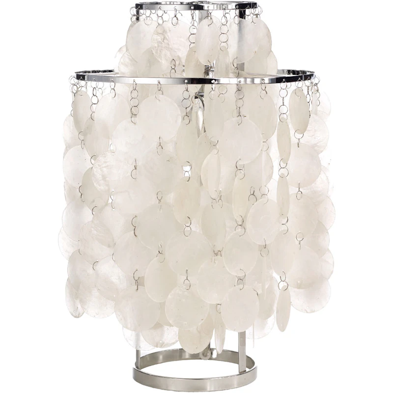 FUN 2TM Bordlampe, Krom / Seashell