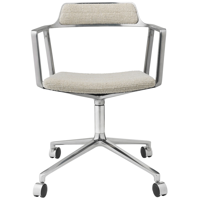 452 Svingstol Med Hjul, Wavy Off-white