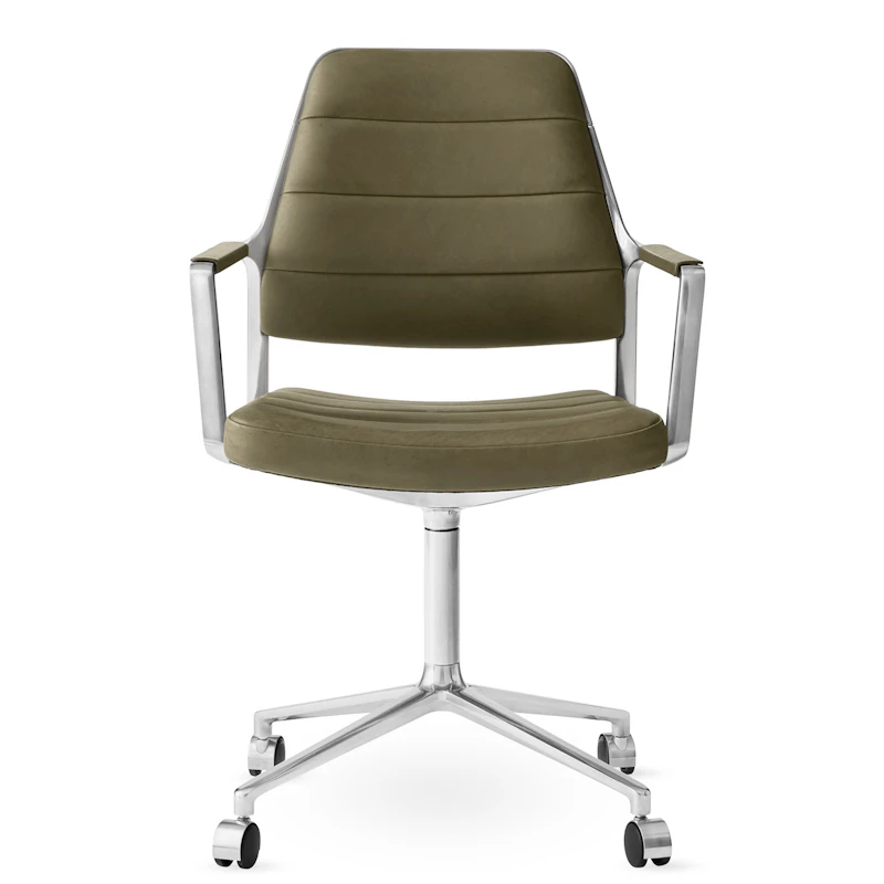 455 Svingstol Med hjul, Bosco Leather