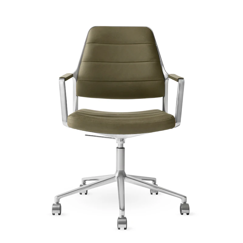 455+ Svingstol Med hjul, Bosco Leather