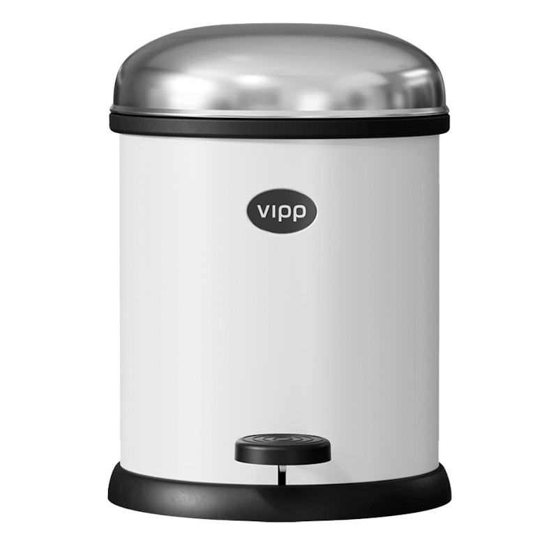 12 Pedalbøtte Hvit, 3 L