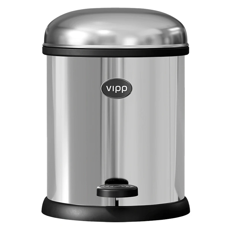 12 Pedalbøtte Rustfritt Stål, 3 L