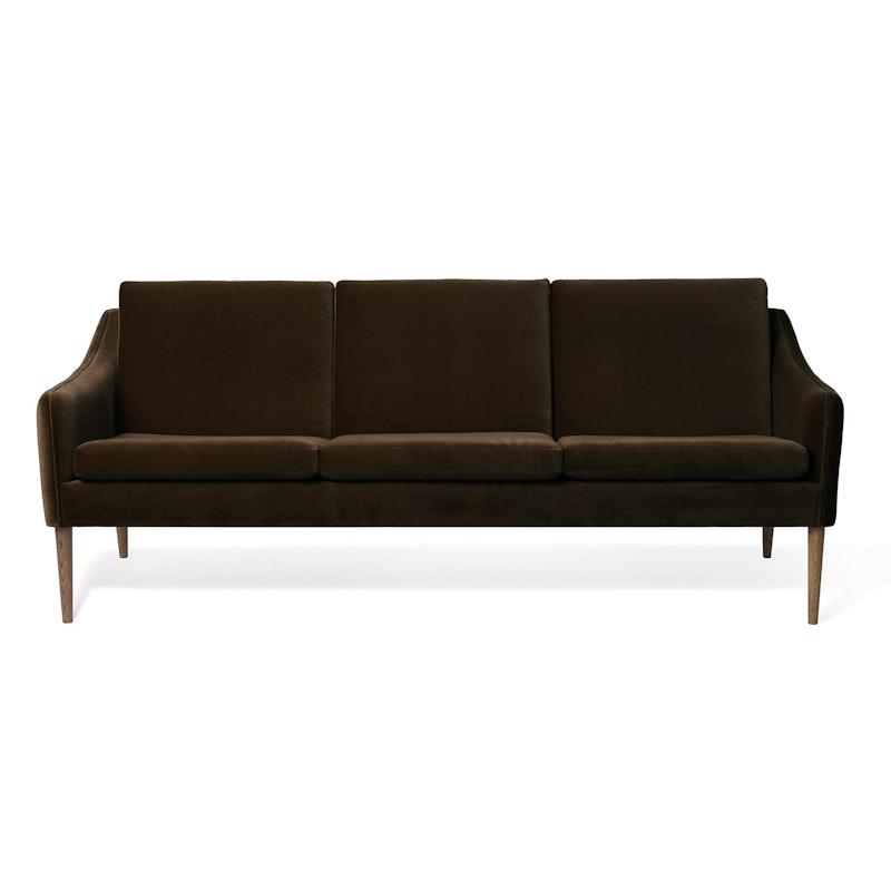 Mr. Olsen 3-Seter Sofa, Java Brown / Røkt Eik