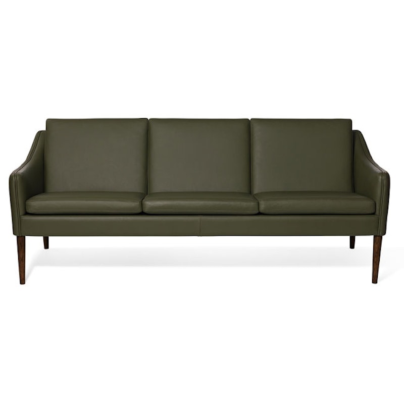 Mr. Olsen 3-Seter Sofa, Pickle Green / Røkt Eik