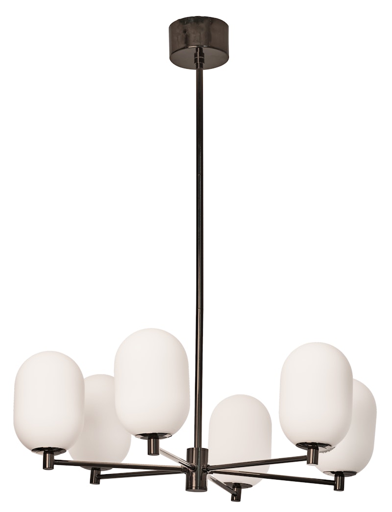 Noor Lysekrone 65 cm, Opal / Sort